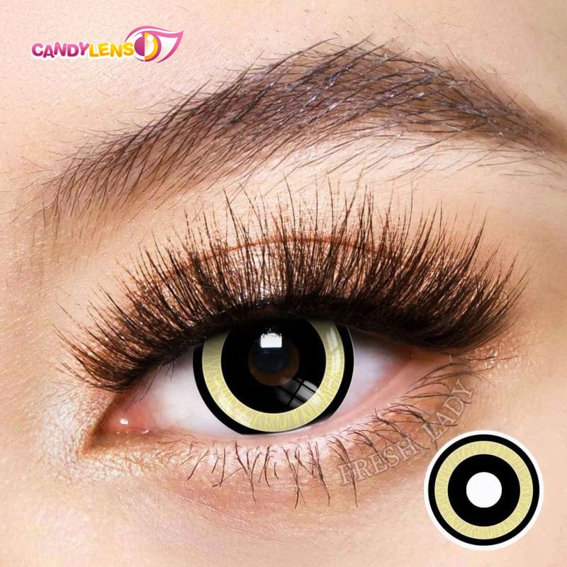 Nebulos Halloween Contacts Black Swan Eyes