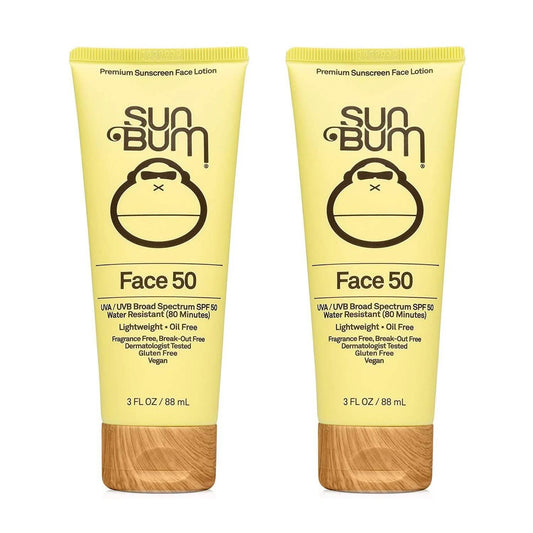 2-Pack: Sun Bum Original SPF 50 Sunscreen Face Lotion 3 oz
