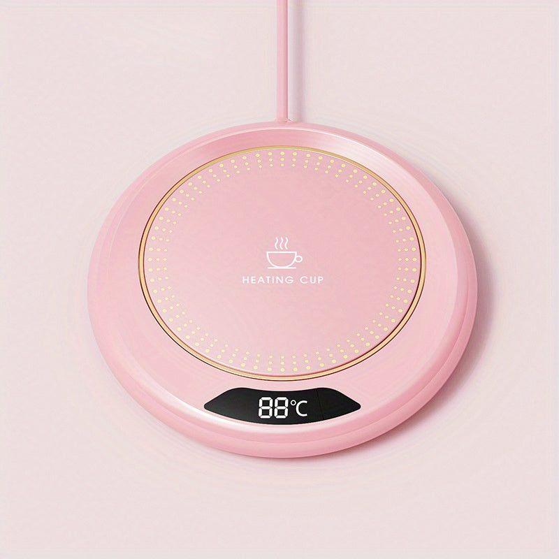 1pc Coffee Cup Heater - Intelligent Thermostat Coaster for Electric Beverage Heaters - Keep Your Hot Coffee, Tea, Espresso, Milk & Candle Wax Hot!