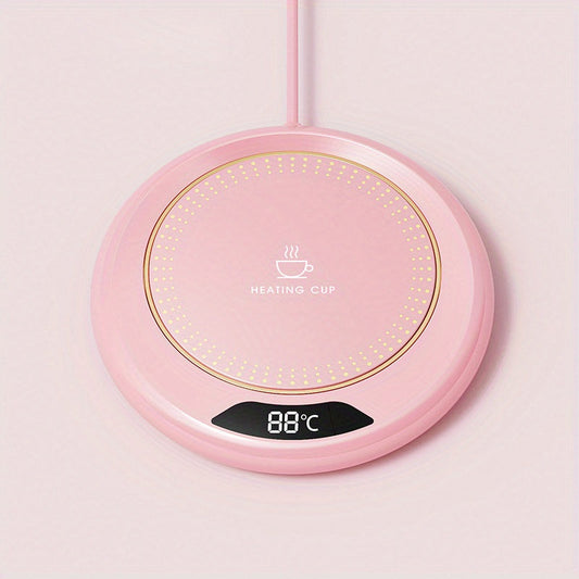 1pc Coffee Cup Heater - Intelligent Thermostat Coaster for Electric Beverage Heaters - Keep Your Hot Coffee, Tea, Espresso, Milk & Candle Wax Hot!