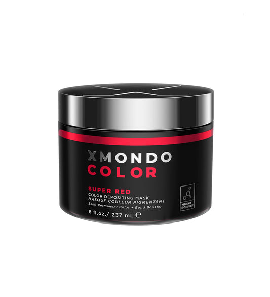 XMONDO Color Super Red Depositing Mask & Semi-Permanent Red Hair Dye | Infused with Bond Booster Technology & Hyaluronic Acid for Nourishment, Revitalization & Repair, Vegan Formula, 8 Fl Oz 1-Pack