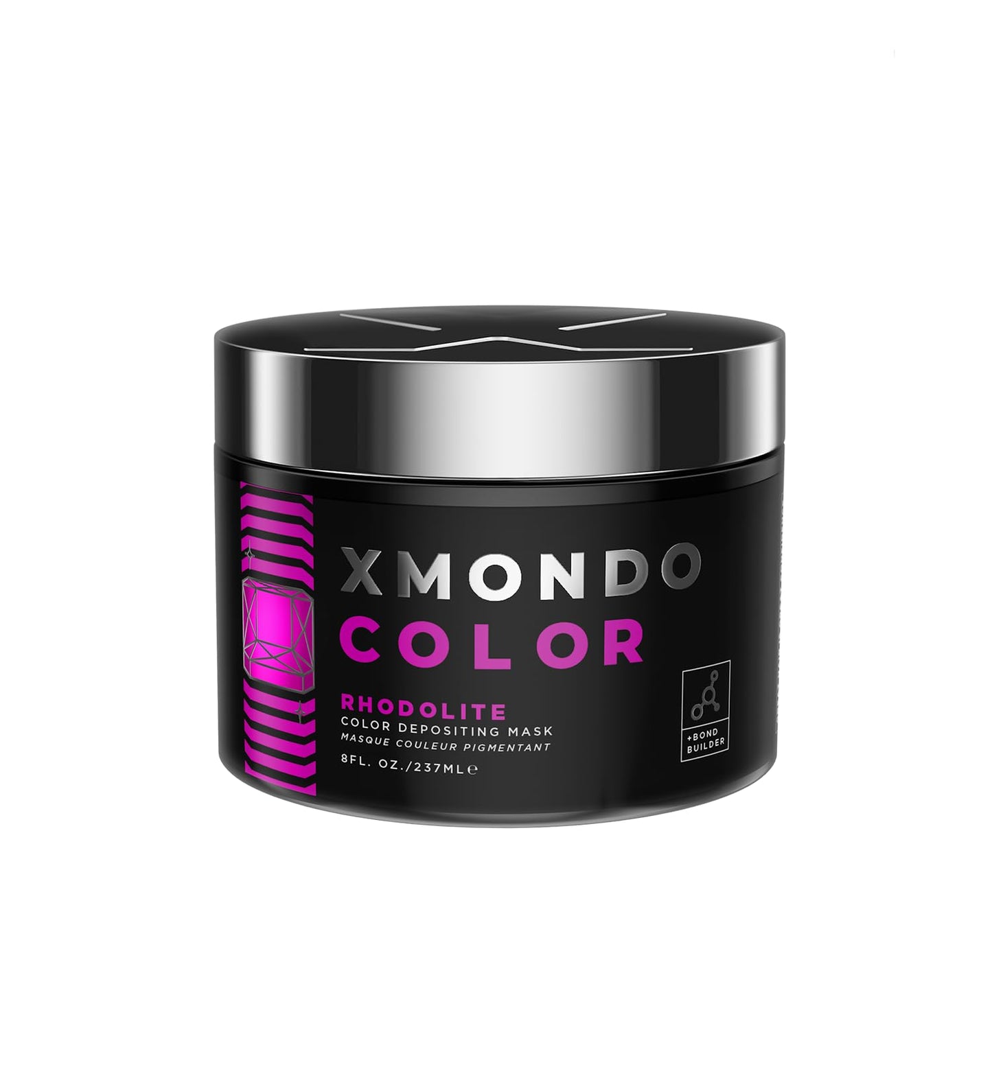 XMONDO Color Rhodolite Depositing Mask & Semi-Permanent Pink Hair Dye | Infused with Bond Booster Technology & Hyaluronic Acid for Nourishment, Revitalization & Repair, Vegan Formula, 8 Fl Oz 1-Pack