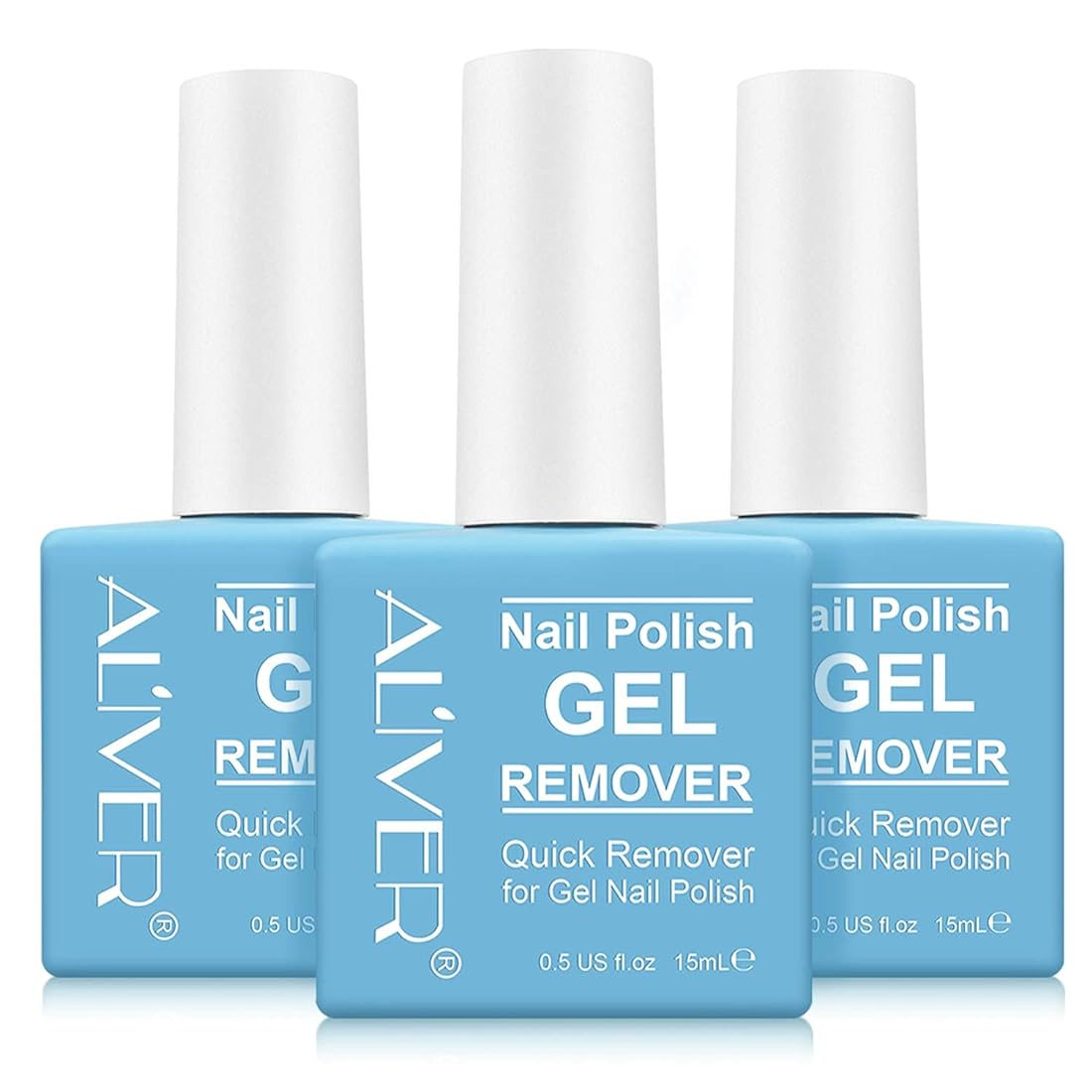 (3 PACK) Gel Nail Polish Remover, Professional Remove Gel Nail Polish Within 3-6 Minutes - Quick & Easy - No Need For Foil, Soaking Or Wrapping