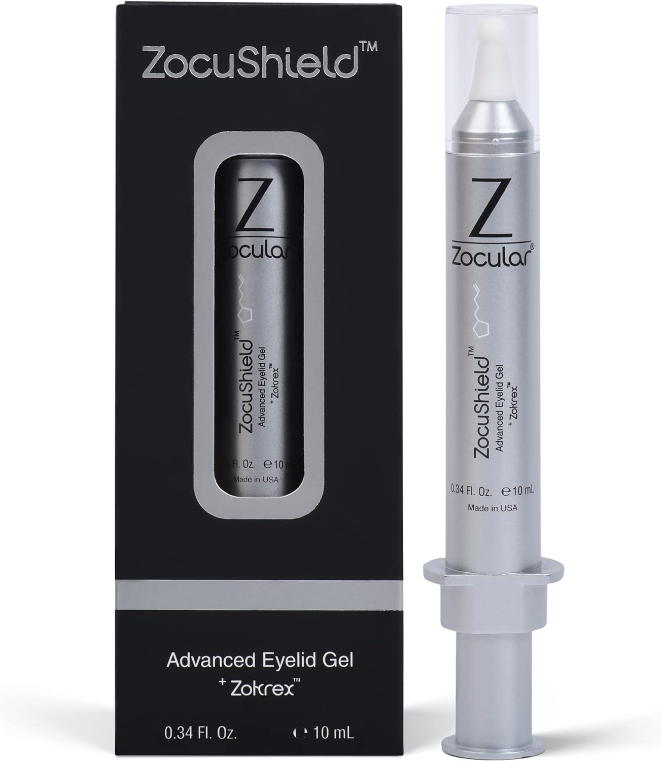 Zocular ZocuShield - Eye Gel for Dry Eyes - Puffy Eye and Eye Bags Treatment for Women and Men - 10 mL - 1/Pk